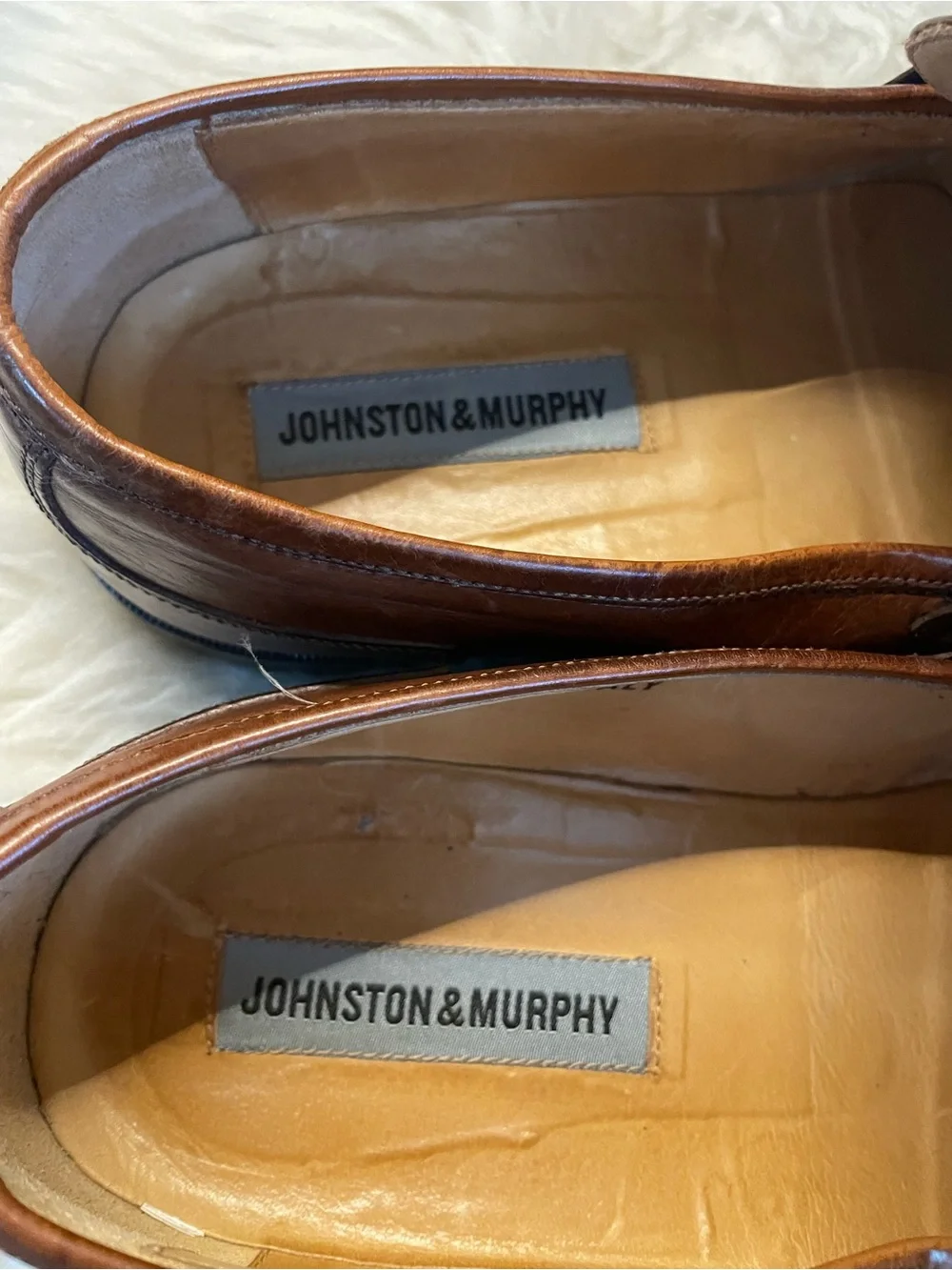 Johnston & Murphy Tassel Loafers Cognac Size 11